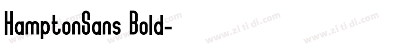 HamptonSans Bold字体转换